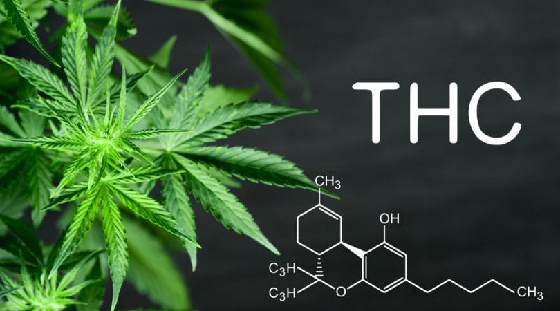 THC structure difference compared to CBD