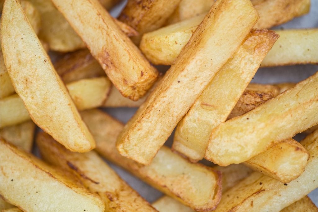 weed infused french fries shot in macro